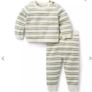 NWOT Janie and Jack Striped Knit Sweater Set
